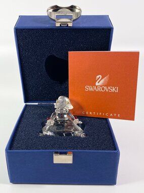 RARE !! Swarovski Crystal Doll Figurine 626247 "Cheerful Times " Sitting Girl